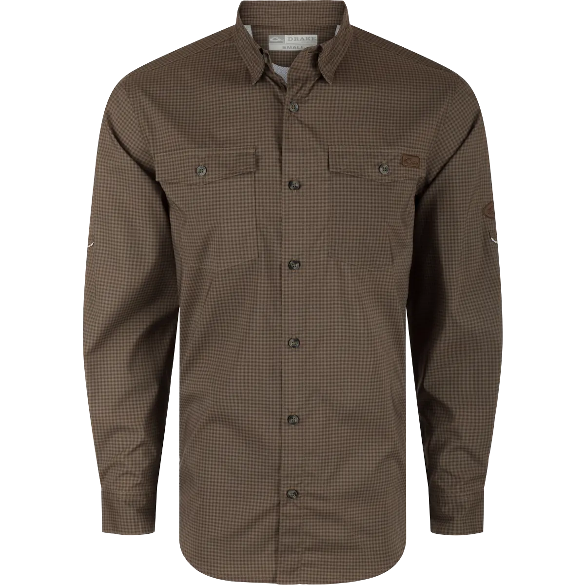 Frat Gingham Check Button-Down Long Sleeve Shirt 1