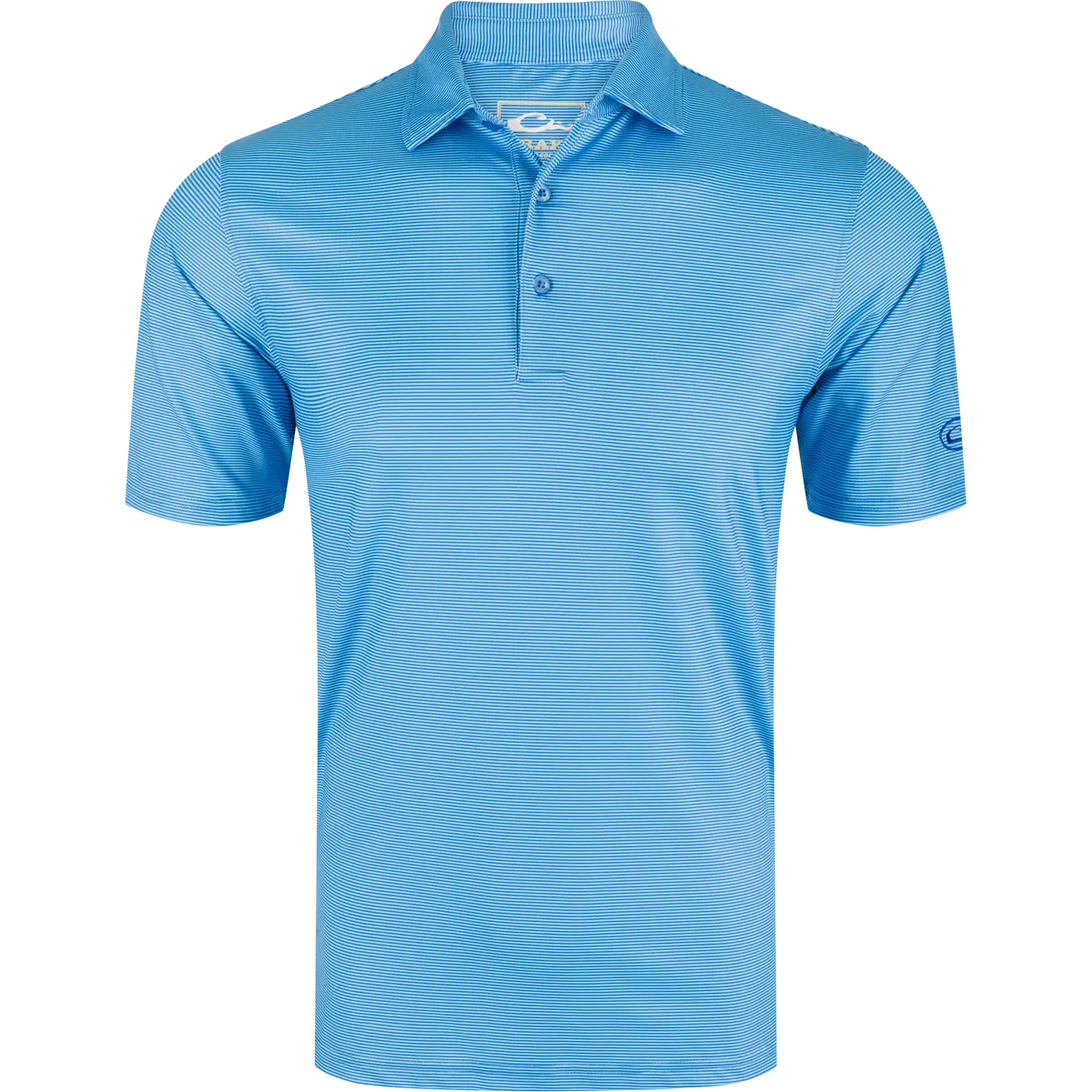 Chalk Striped Performance Polo Shirt 1