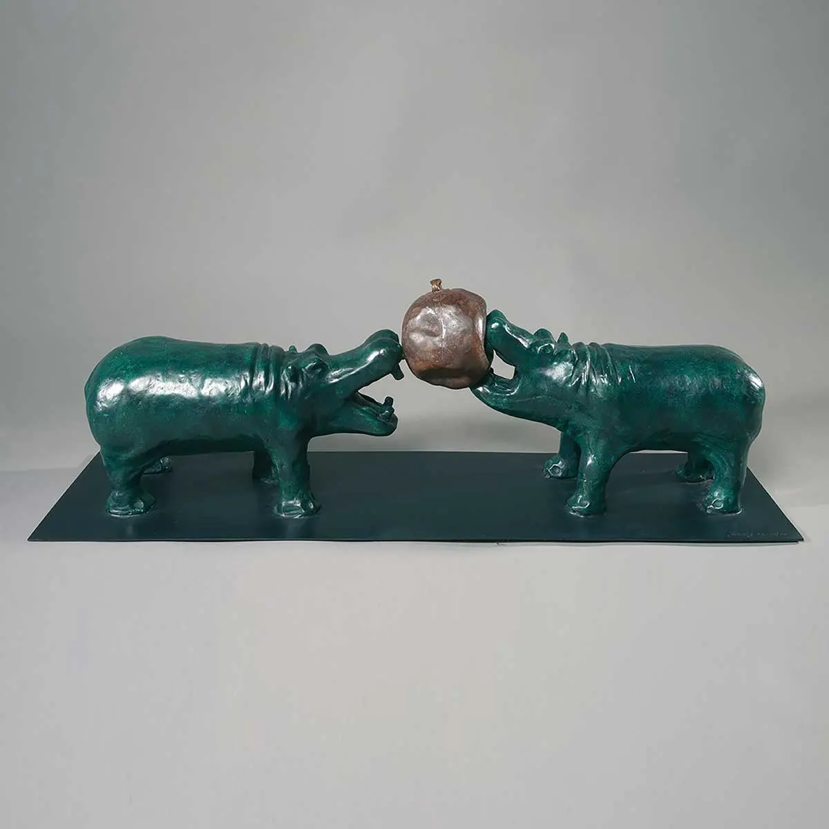 Deux Hippos Avec Baloons 1