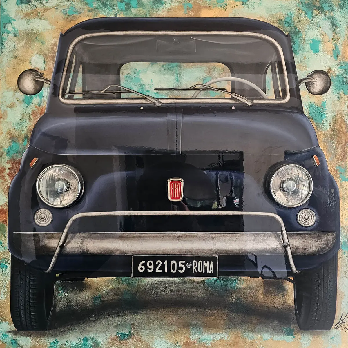 Fiat 500 Blue Vilebrequin 1