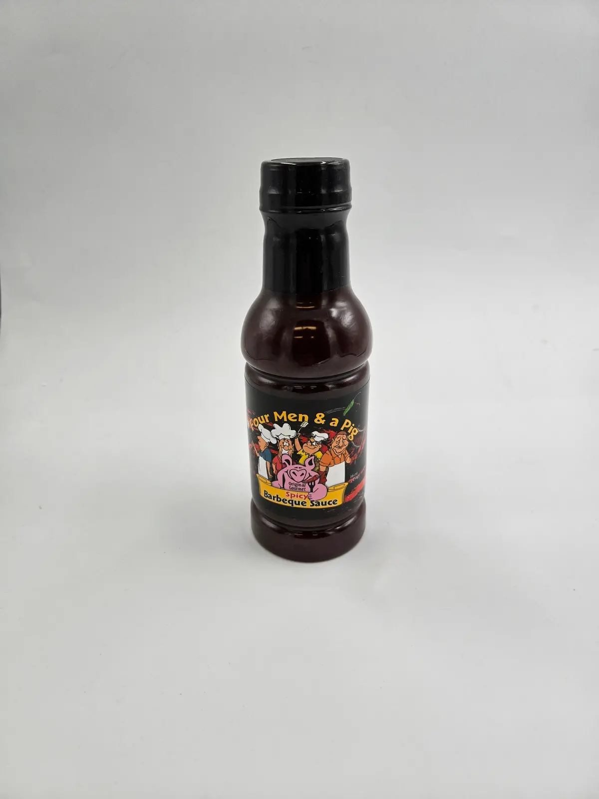 Four Men & A Pig Spicy Bbq Sauce 18Oz 1
