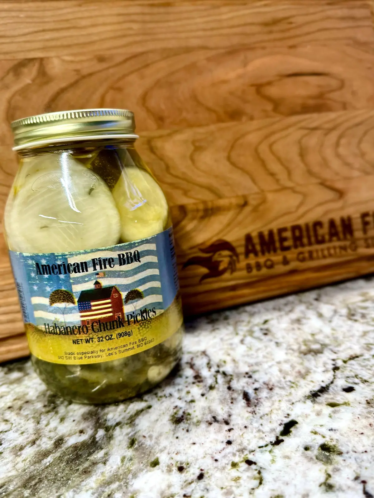 American Fire Bbq Habanero Pickle Chunks 1