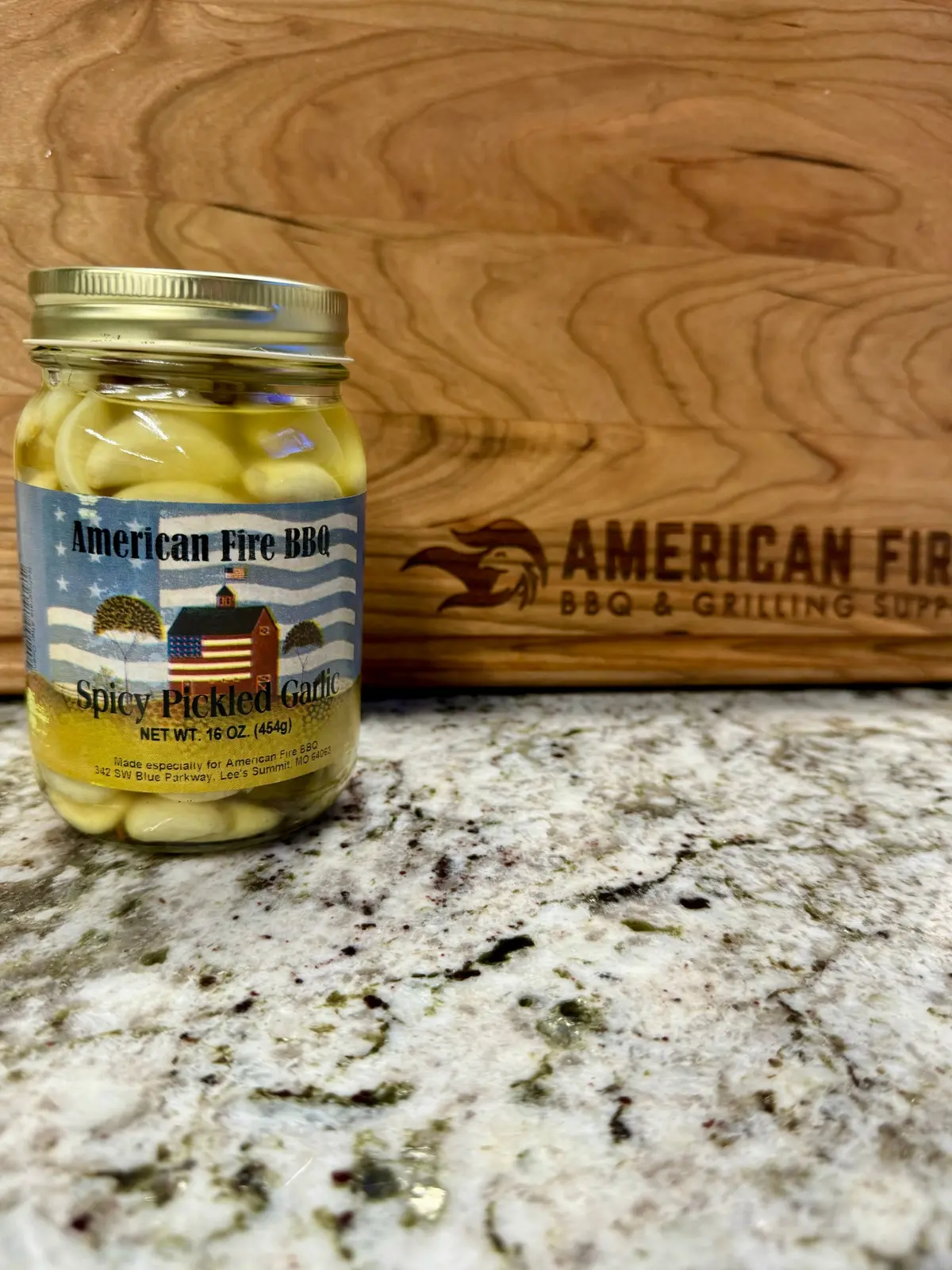 American Fire Bbq Spicy Pickled Garlic 1