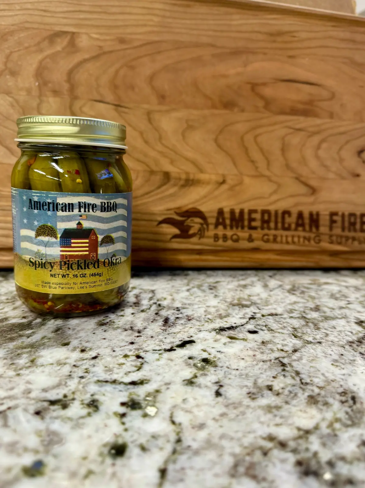 American Fire Bbq Spicy Pickled Okra 1