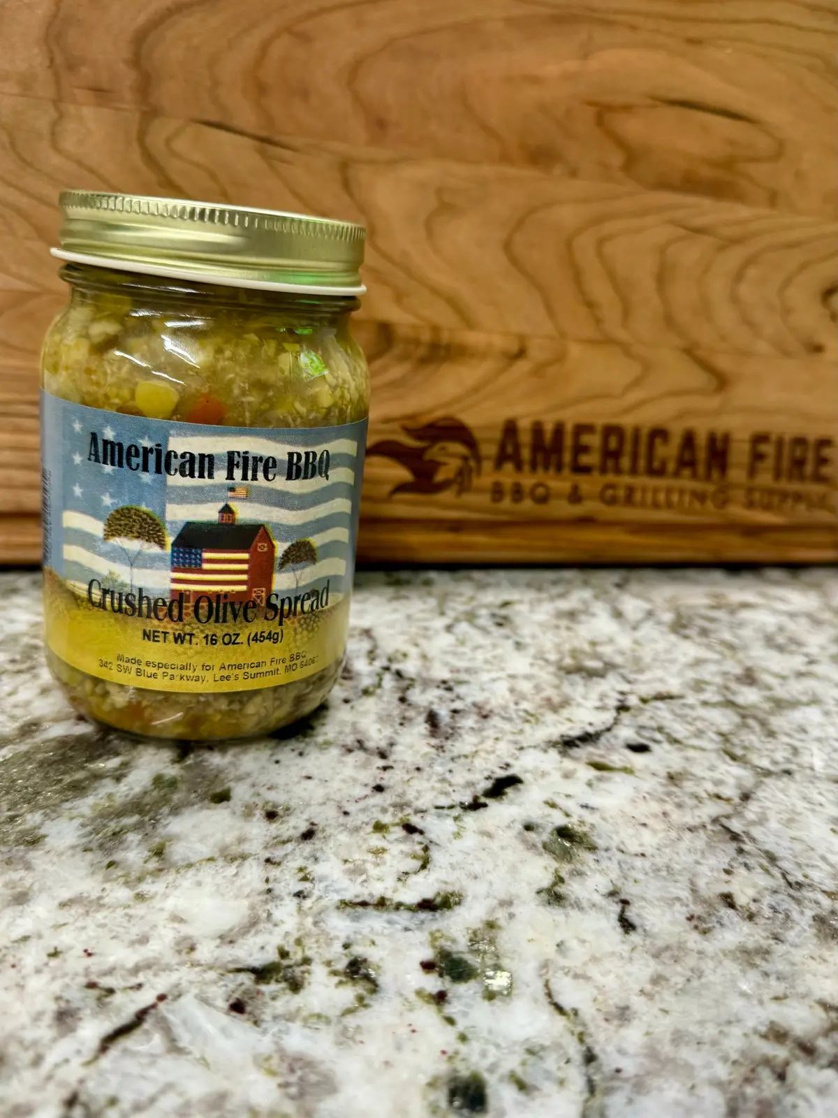 American Fire Bbq Crushed Olive Spread 1