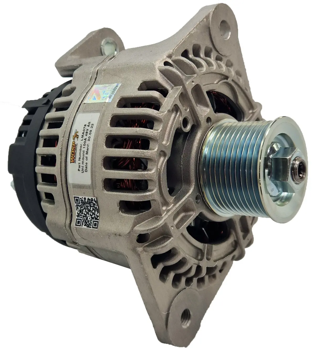 Wosp Lma078 J180 Mount 48V 100A Alternator 1
