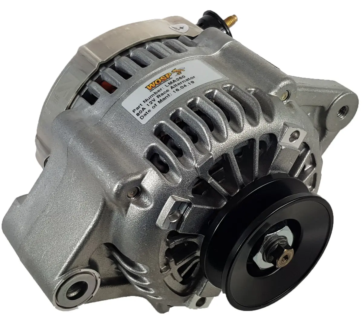 Wosp Lma260 85A (180°) Universal 2-Lug Race Alternator 1