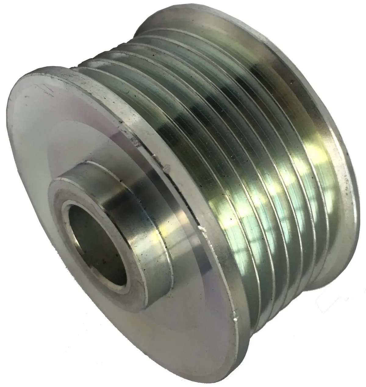 Wosp Lmp050-17 Pulley Fits 60Mm O.D 7Pk Steel Pulley - 17Mm Bore 1