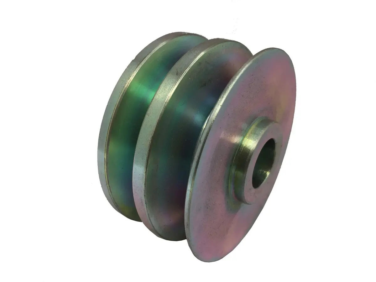Wosp Lmp104-15 Pulley Fits 76.5Mm O.D 10Mm Twin V Pulley - 15Mm Bore 1