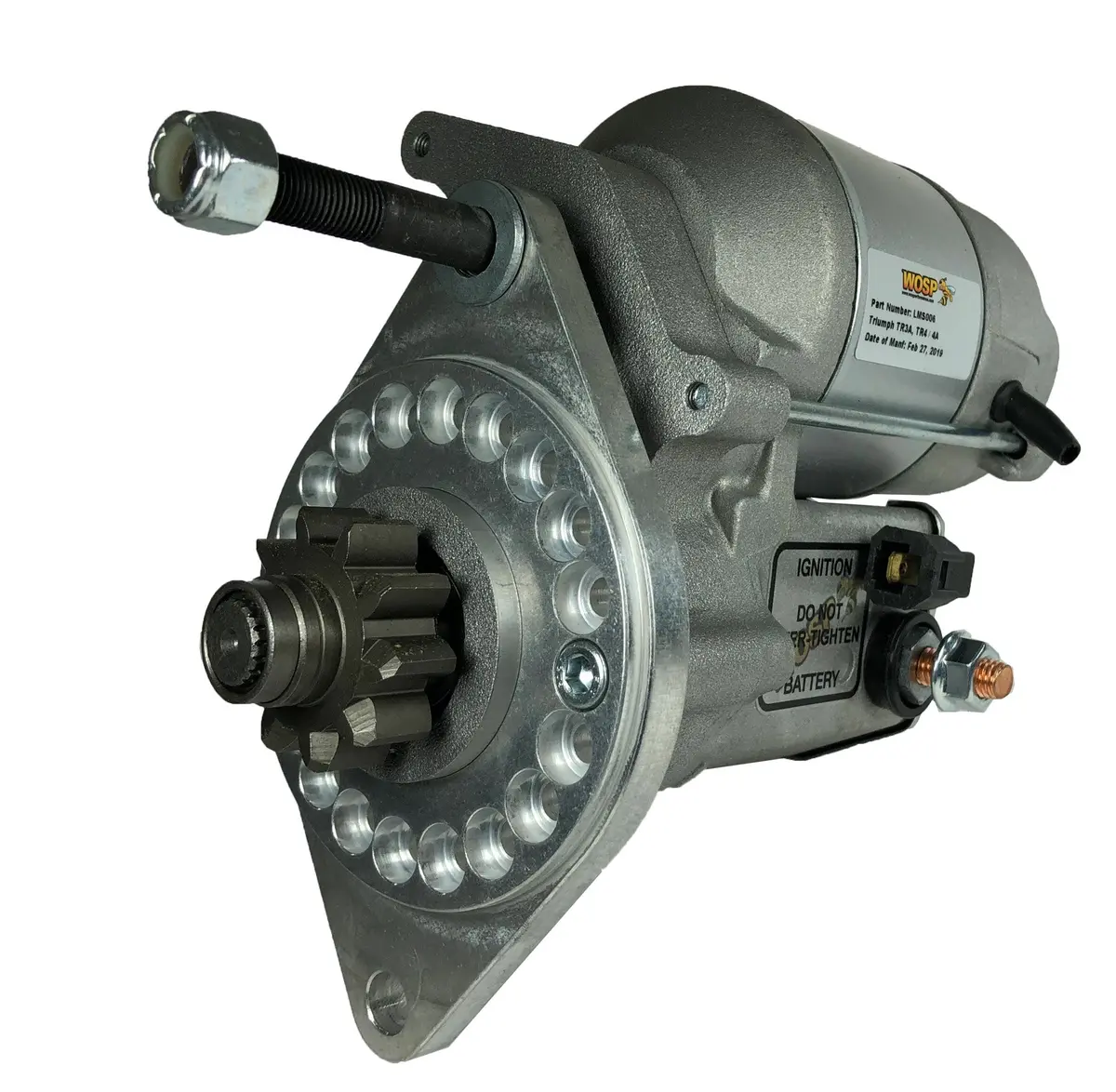 Wosp Lms006 Starter Motor 12V 1.4Kw Fits Triumph Tr3a / Tr4 / Tr4a High Torque Starter Motor 1