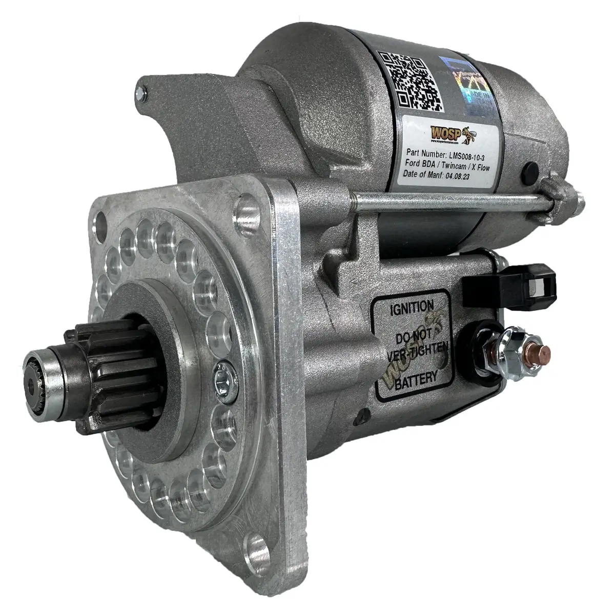 Wosp Lms008-10-3 Starter Motor 12V 1.4Kw Fits Ford Crossflow / Kent / Bda (110 Tooth Ring Gear) 10 Tooth / 3 Bolt High Torque Starter Motor 1