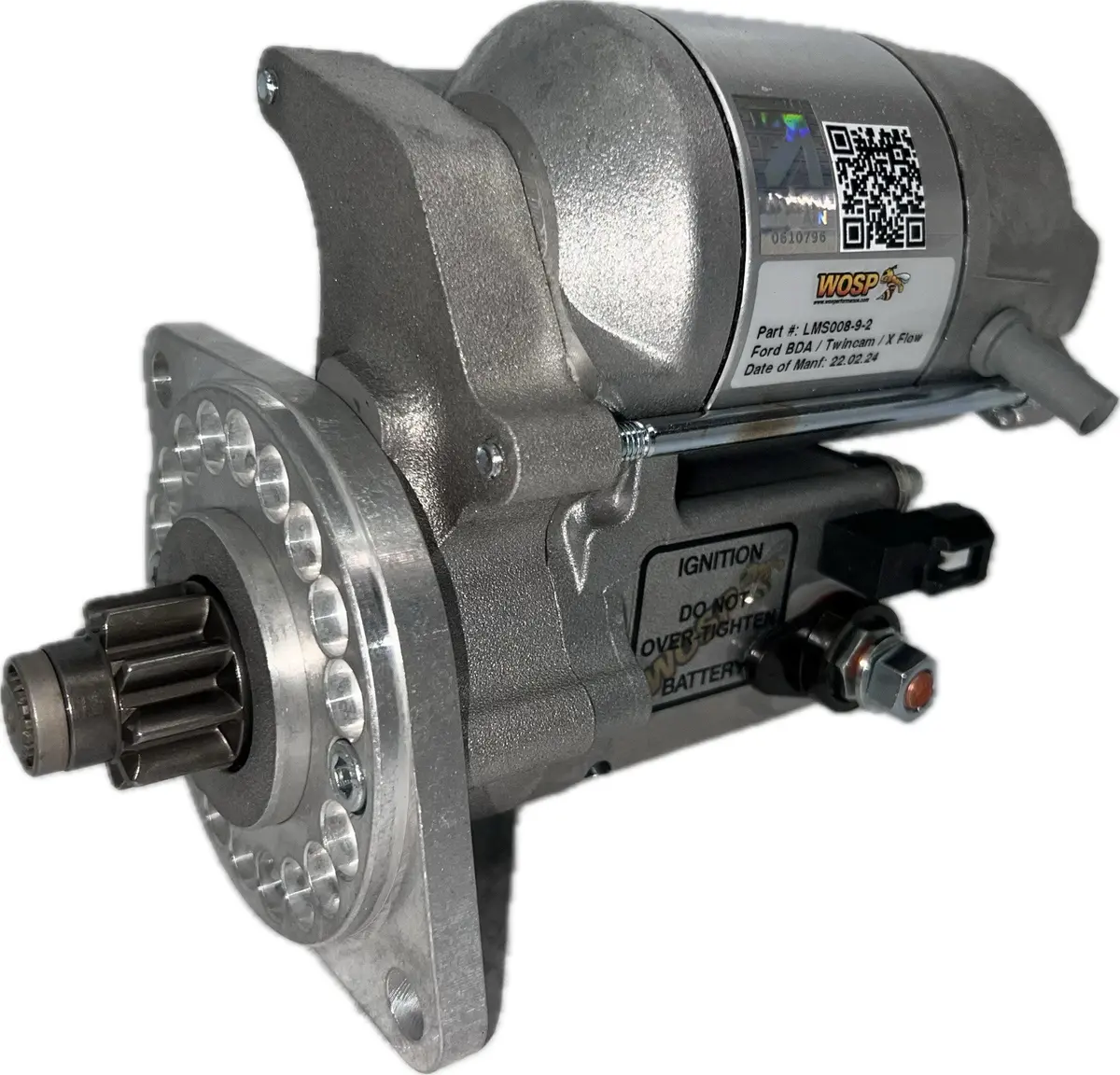 Wosp Lms008-9-2 Starter Motor 12V 1.4Kw Fits Ford Crossflow / Kent / Bda (110 Tooth Ring Gear) 9 Tooth / 2 Bolt High Torque Starter Motor 1