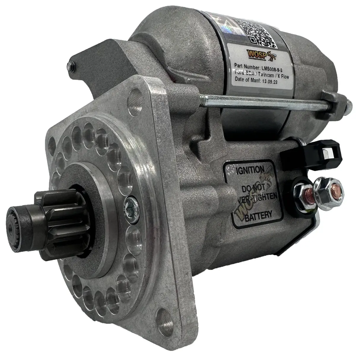 Wosp Lms008-9-3 Starter Motor 12V 1.4Kw Fits Ford Crossflow / Kent / Bda (110 Tooth Ring Gear) 9 Tooth / 3 Bolt High Torque Starter Motor 1