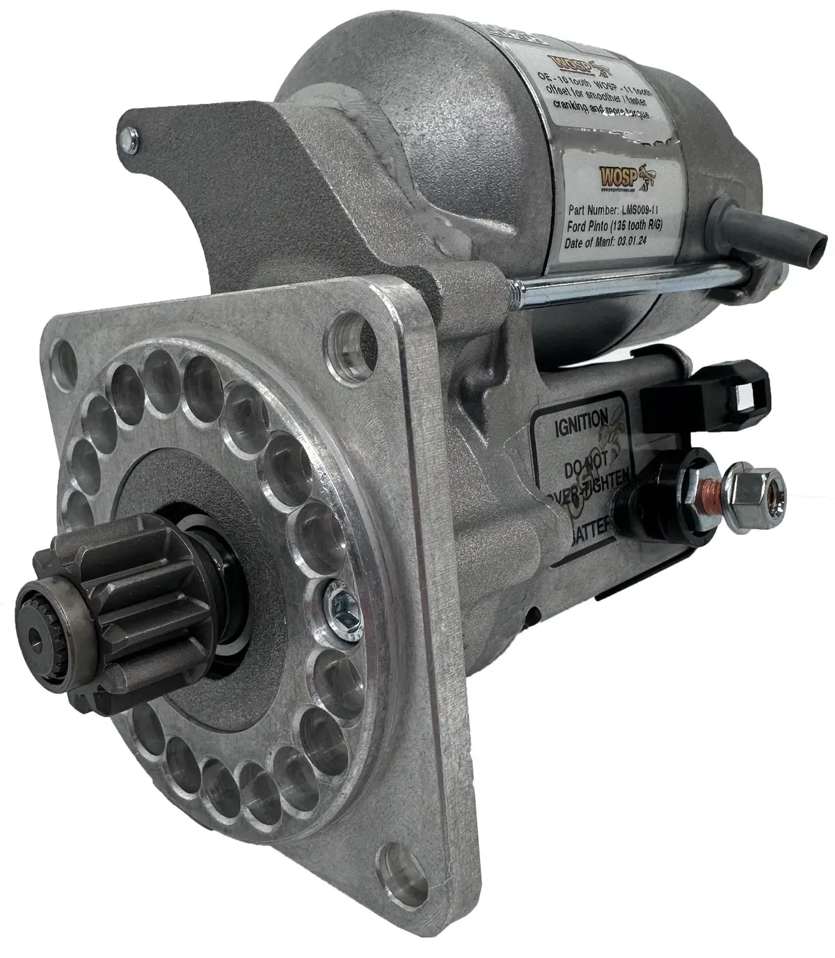 Wosp Lms009-11 Starter Motor 12V 1.4Kw Fits Ford Pinto (Standard 135 Tooth Ring Gear) Engine High Torque Starter Motor 1