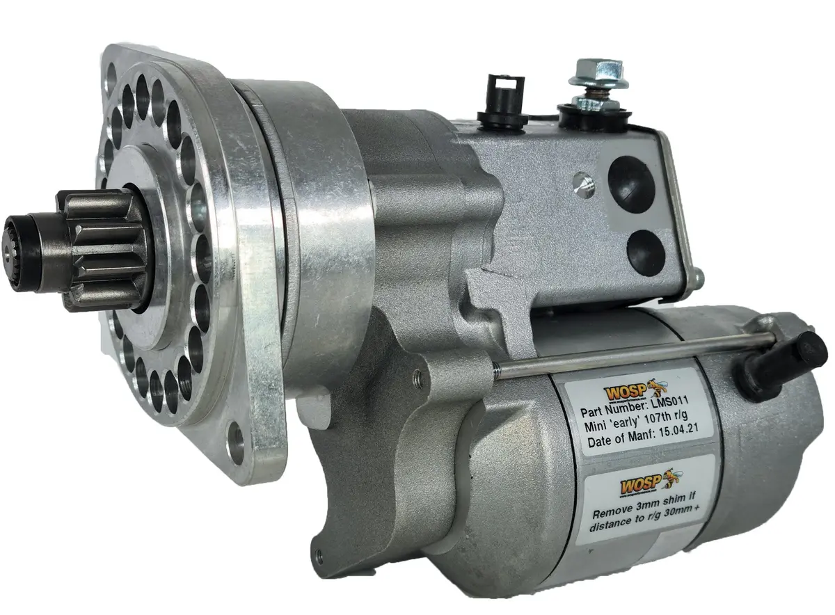 Wosp Lms011 Starter Motor 12V 1.2Kw Fits Austin 1100 / 1300 / Allegro / Maxi / Metro & Mini Inertia Type High Torque Starter Motor 1