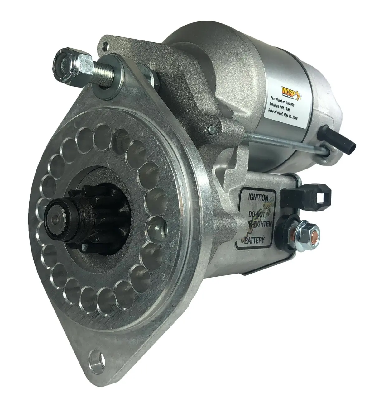 Wosp Lms020 Starter Motor 12V 1.4Kw Fits Triumph Tr250 / Tr5 / Tr6 High Torque Starter Motor 1