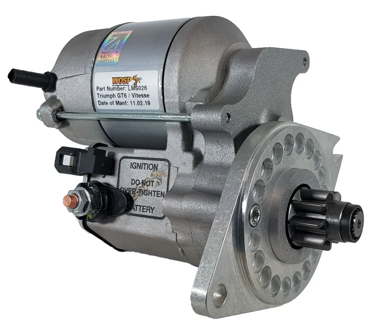 Wosp Lms026 Starter Motor 12V 1.4Kw Fits Triumph 'Various' & Vauxhall Vx High Torque Starter Motor 1