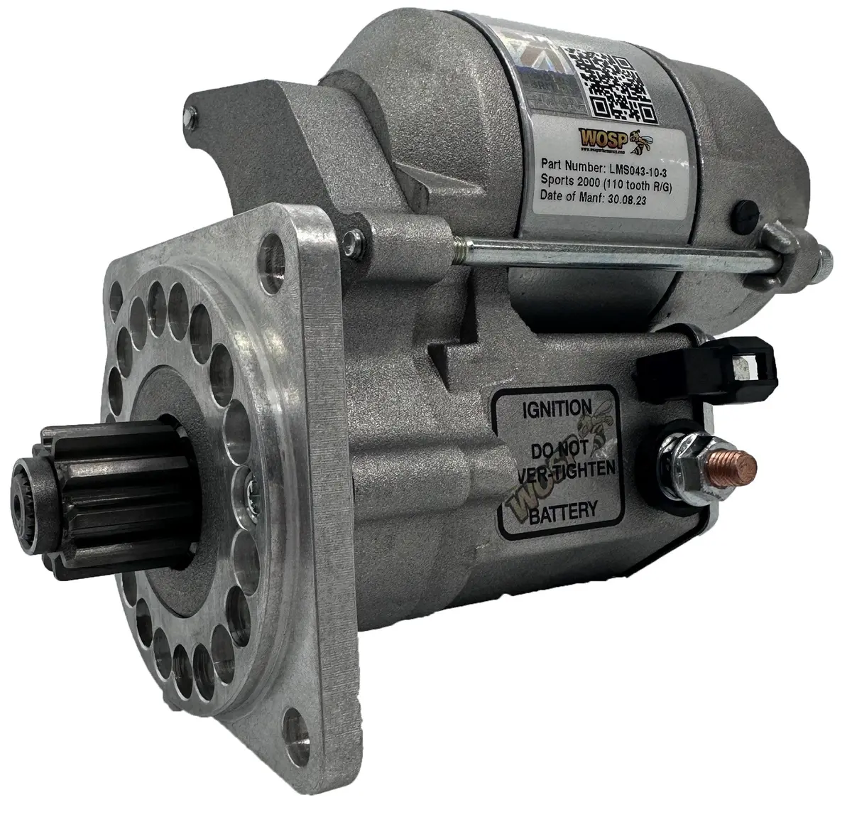 Wosp Lms043-10-3 Starter Motor 12V 1.4Kw Fits Ford Pinto Engine (110 Tooth Ring Gear) 10 Tooth / 3 Bolt High Torque Starter Motor 1