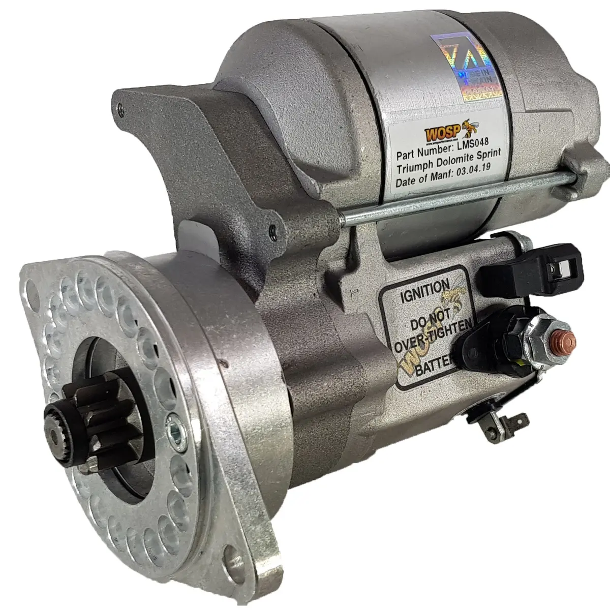 Wosp Lms048-2 Starter Motor 12V 1.4Kw Fits Triumph Dolomite Sprint (Early 2 Bolt) High Torque Starter Motor 1