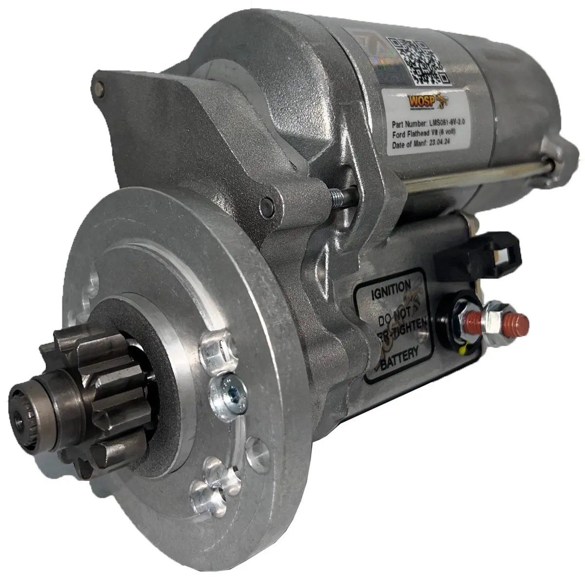 Wosp Lms051-6V-2.0 Starter Motor 6V 2Kw Fits Ford Flathead V8 High Torque Starter Motor (6 Volt) 1