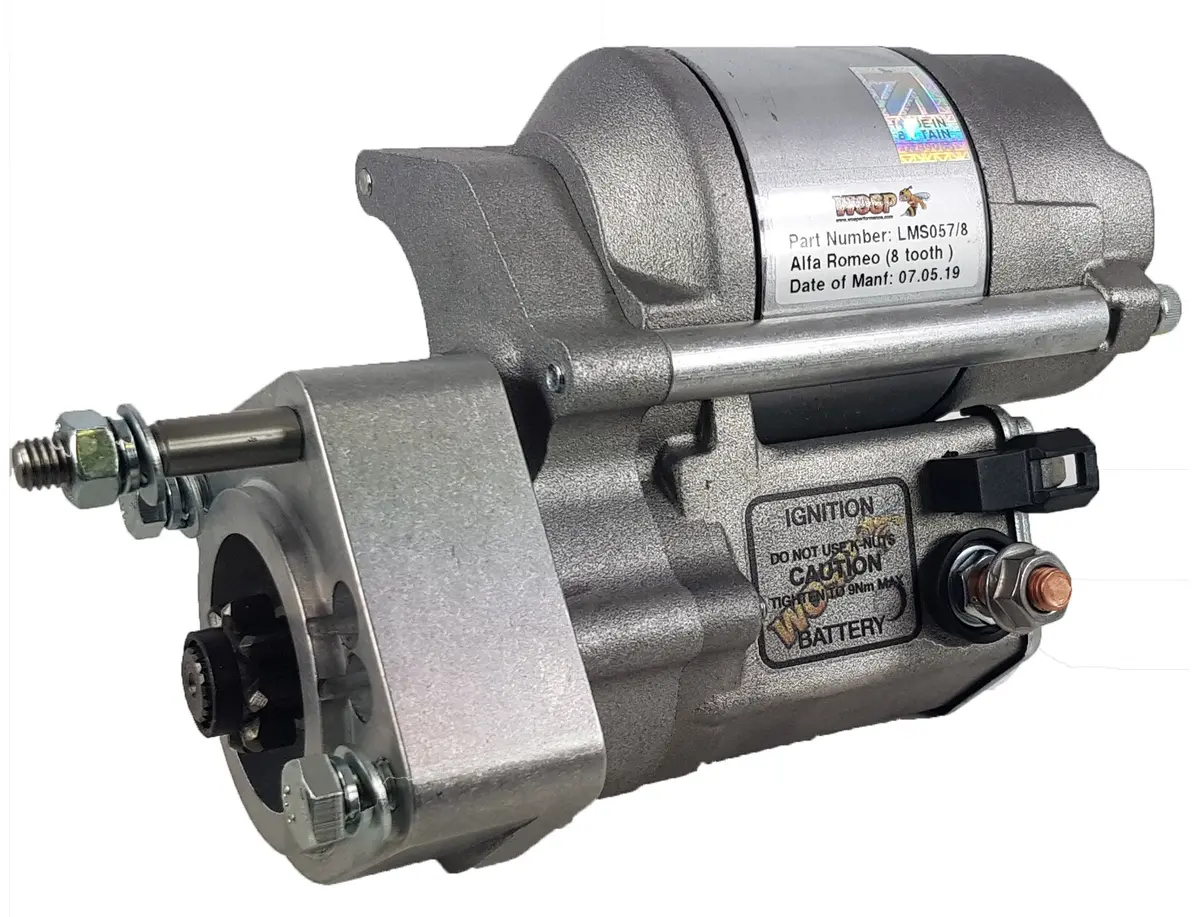 Wosp Lms057-8 Starter Motor 12V 1.4Kw Fits Alfa Romeo 105 Series / Twin Cam (8 Tooth) High Torque Starter Motor 1