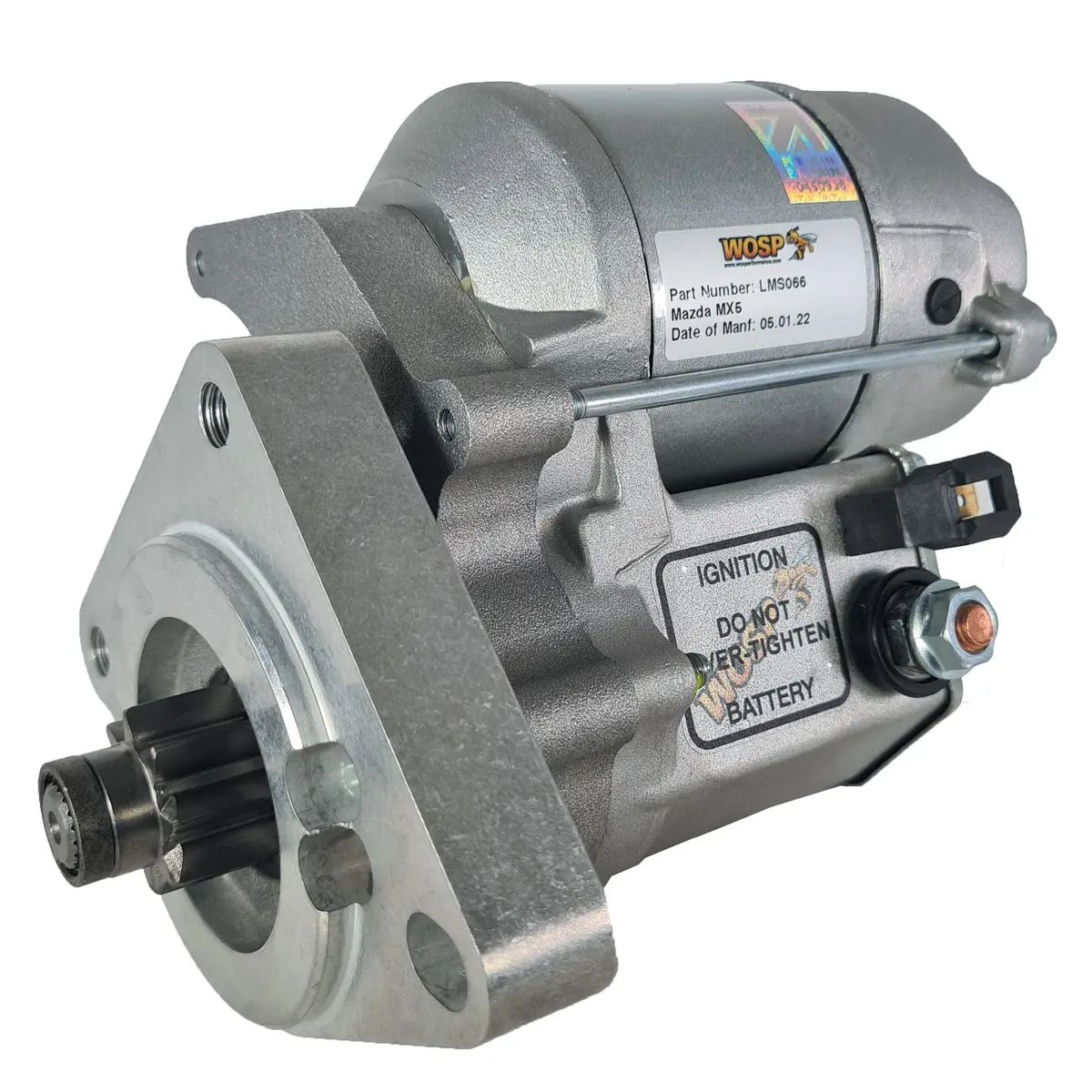 Wosp Lms066 Starter Motor 12V 1.4Kw Fits Mazda Mx3 & Mx5 Mk2 '98-'05 High Torque Starter Motor 1