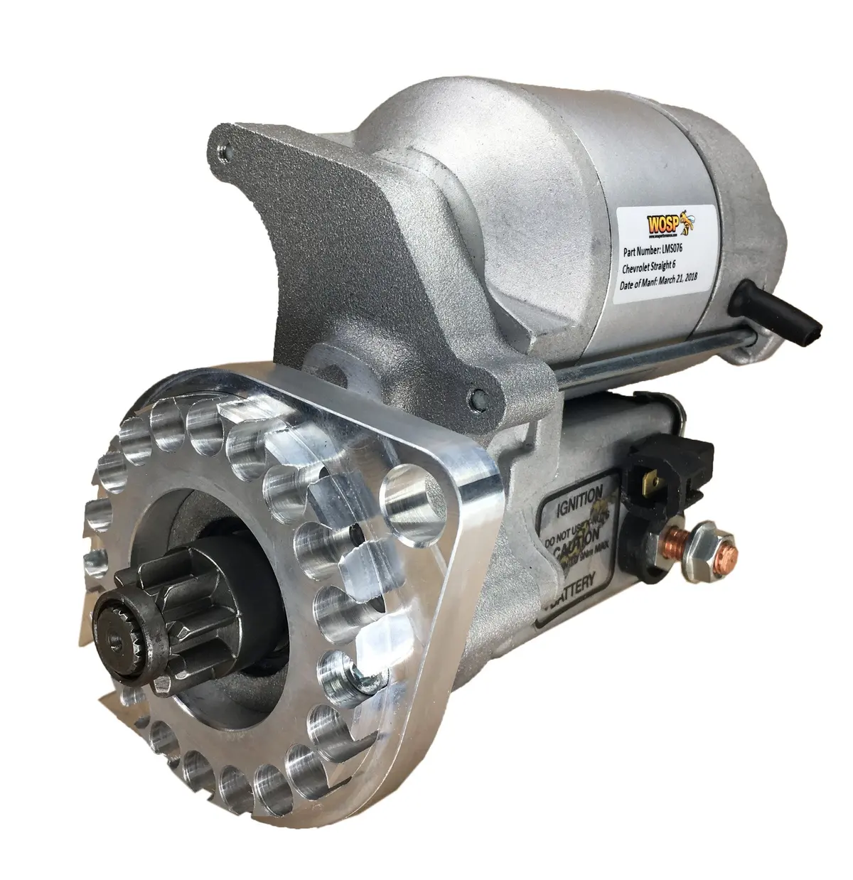 Wosp Lms076 Starter Motor 12V 1.4Kw Fits Chevrolet Straight 6 'Various' (168 Tooth Ring Gear) High Torque Starter Motor 1