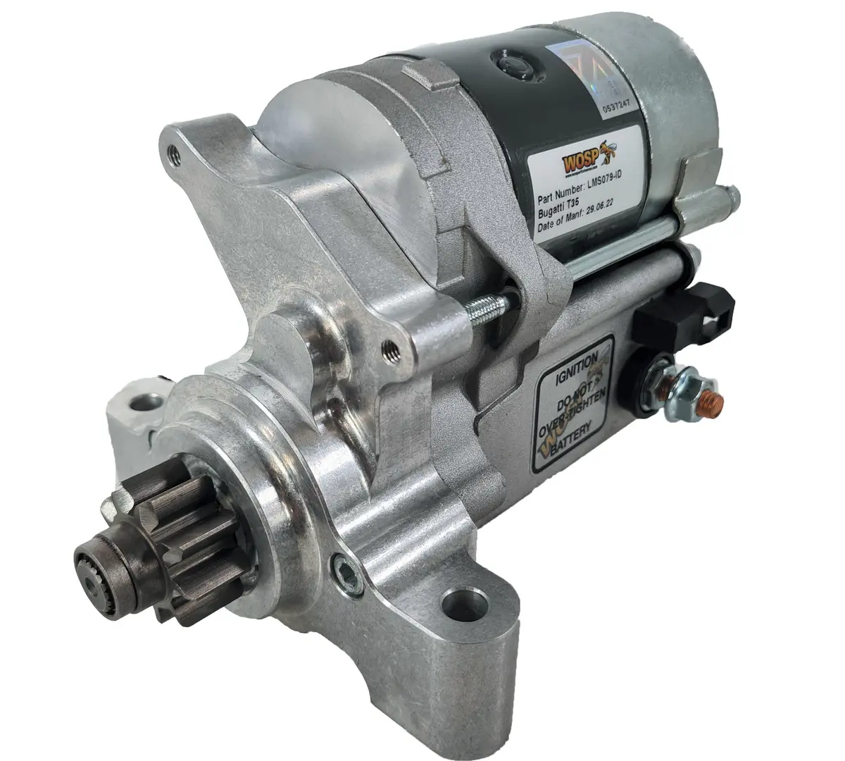 Wosp Lms079-Id Starter Motor 12V 1Kw Fits Bugatti T35 High Torque Starter Motor To Suit Id Cover 1