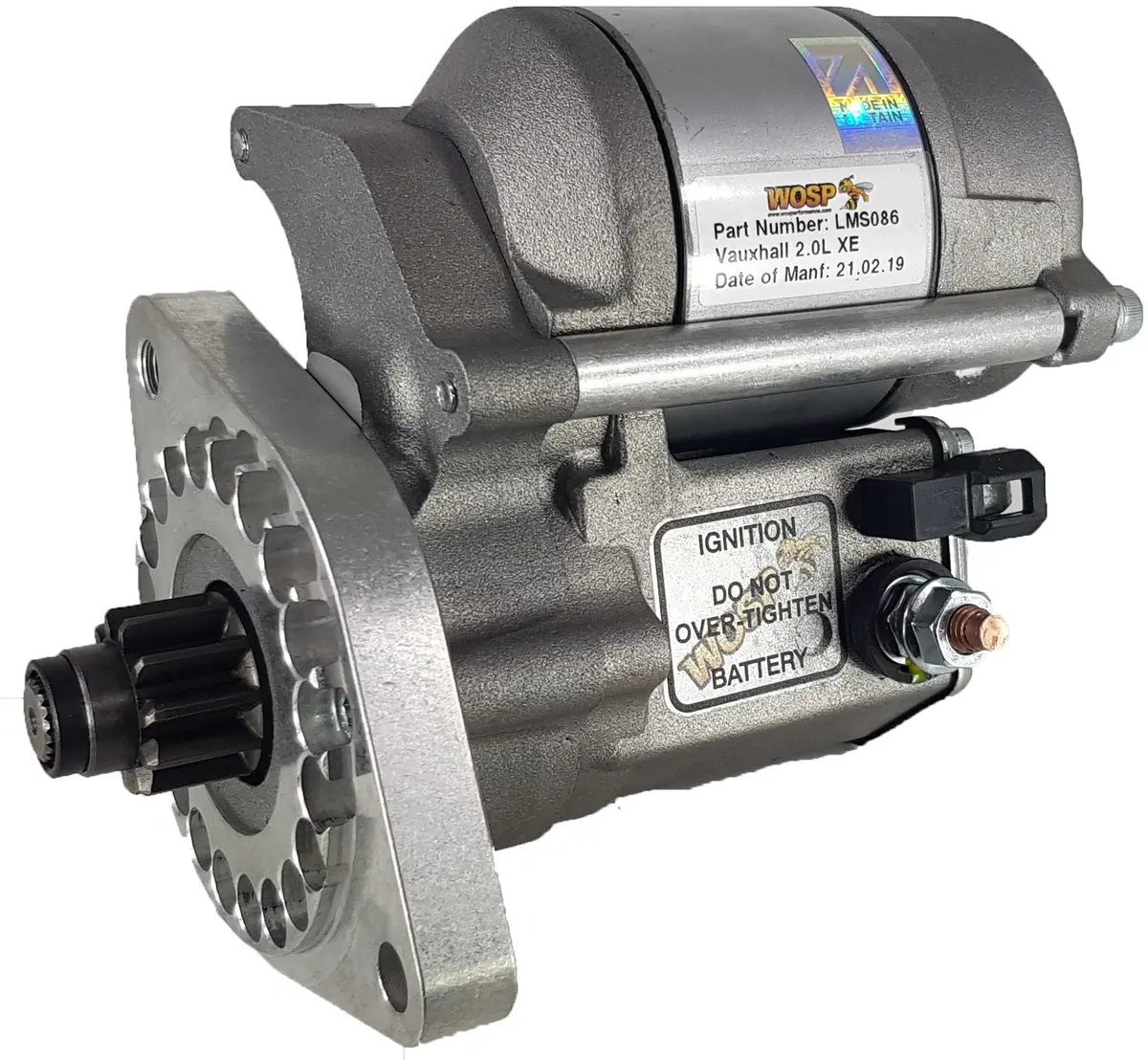 Wosp Lms086 Starter Motor 12V 1.4Kw Fits Vauxhall / Opel 2.0L Xe 'Redtop' High Torque Starter Motor 1