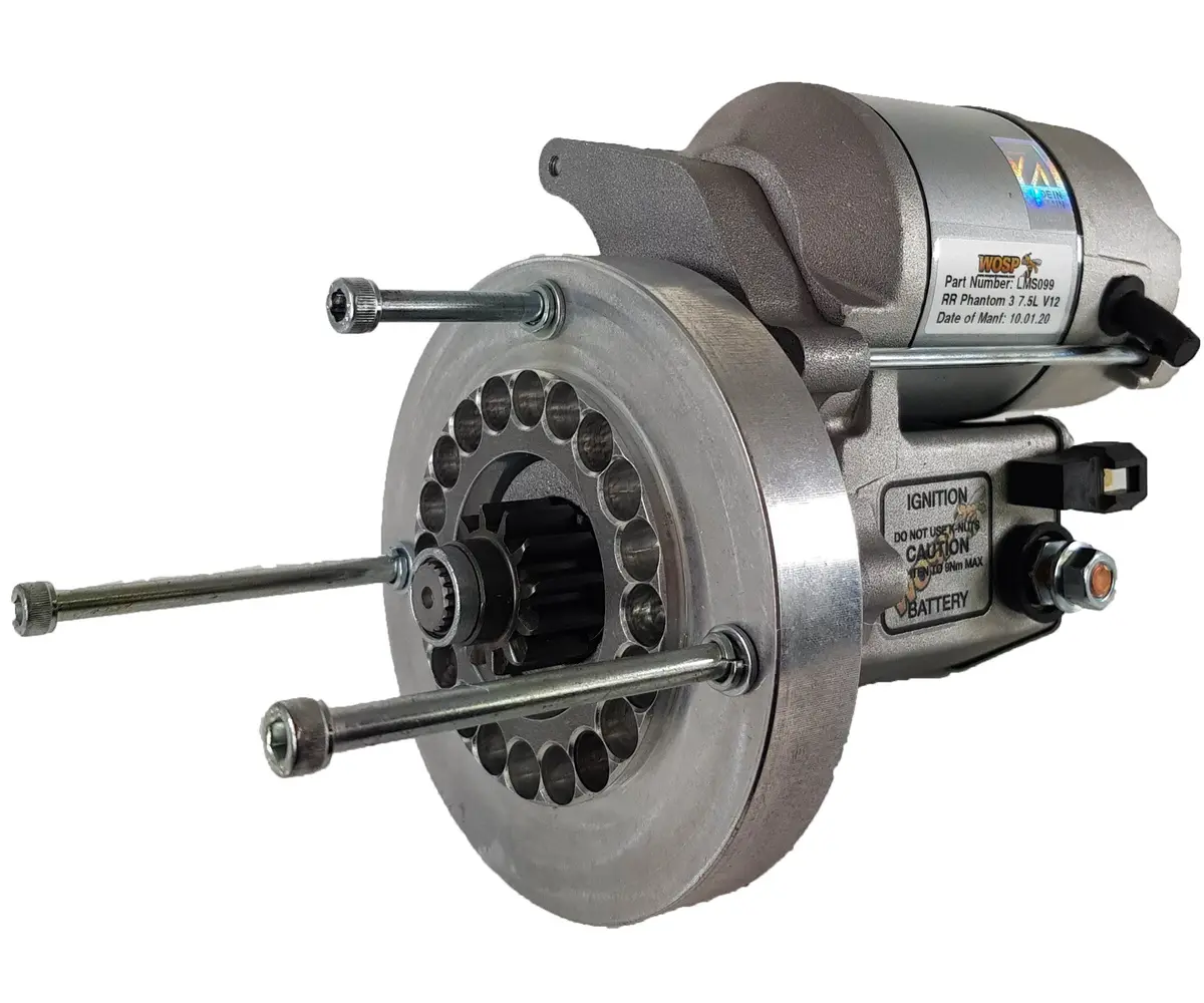 Wosp Lms099 Starter Motor 12V 1.4Kw Fits Rolls Royce Phantom Iii 7.5L 7338Cc V12 '36-'39 High Torque Starter Motor 1