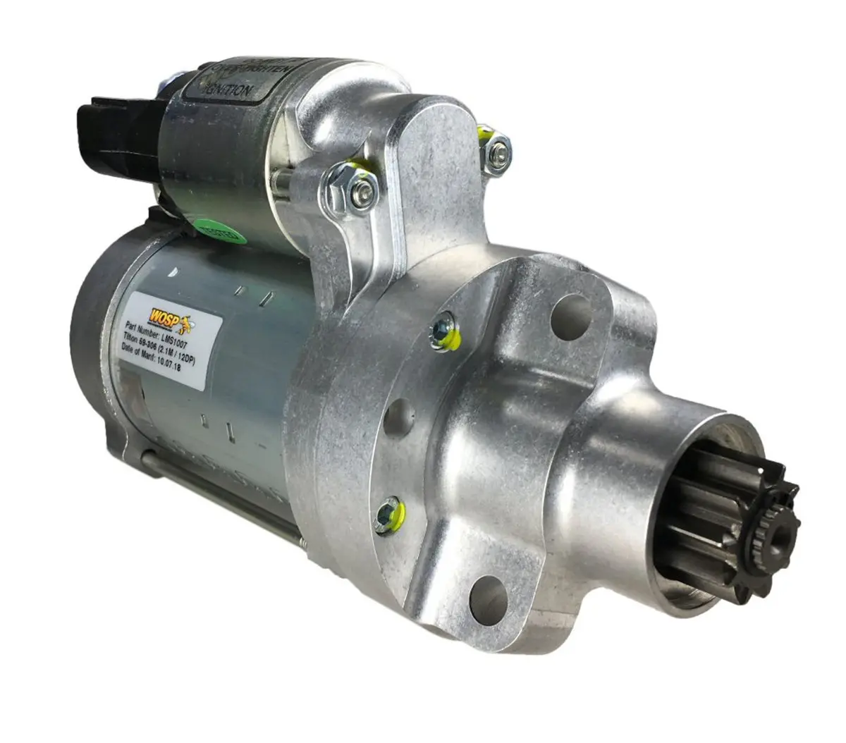 Wosp Lms1007 Starter Motor 12V 2Kw Fits Tilton / Mini Silver Crown (10 Tooth) High Performance Starter Motor 1