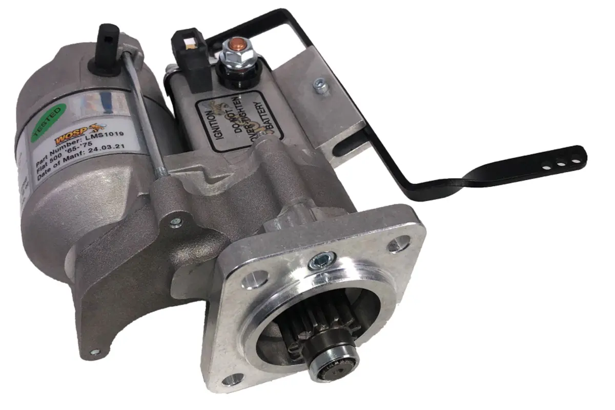 Wosp Lms1019 Starter Motor 12V 1.4Kw Fits Fiat 500 '65 - '75 High Torque Starter Motor 1