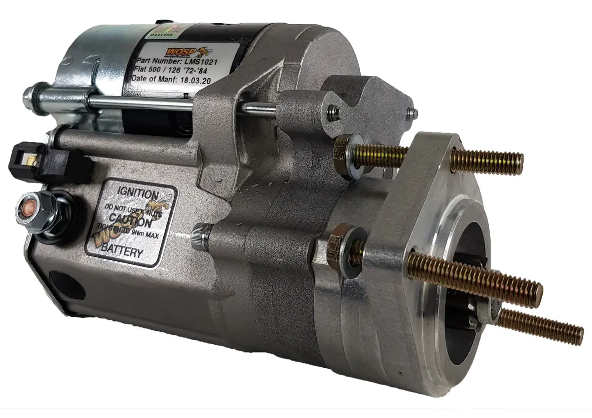 Wosp Lms1021 Starter Motor 12V 1Kw Fits Fiat 126 / 500 / 500L / 500G 'Various' High Torque Starter Motor 1