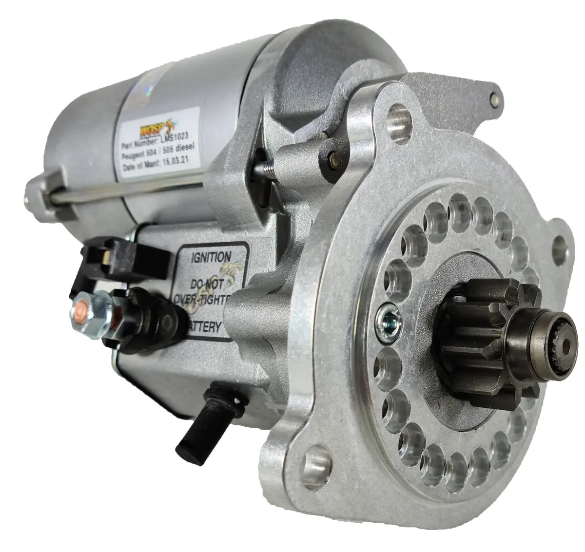 Wosp Lms1023 Starter Motor 12V 2Kw Fits Ford Granada 2.1 Diesel & Peugeot 504 / 505 / 604 Diesel High Torque Starter Motor 1