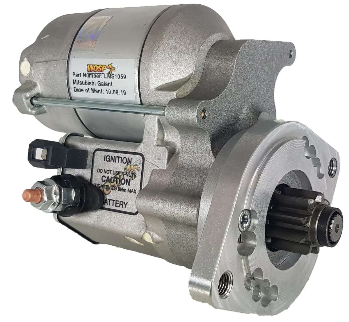 Wosp Lms1059 Starter Motor 12V 1.4Kw Fits Hyundai / Mitsubishi Evo 1 / 2 / 3 & Kia 'Various' High Torque Starter Motor 1