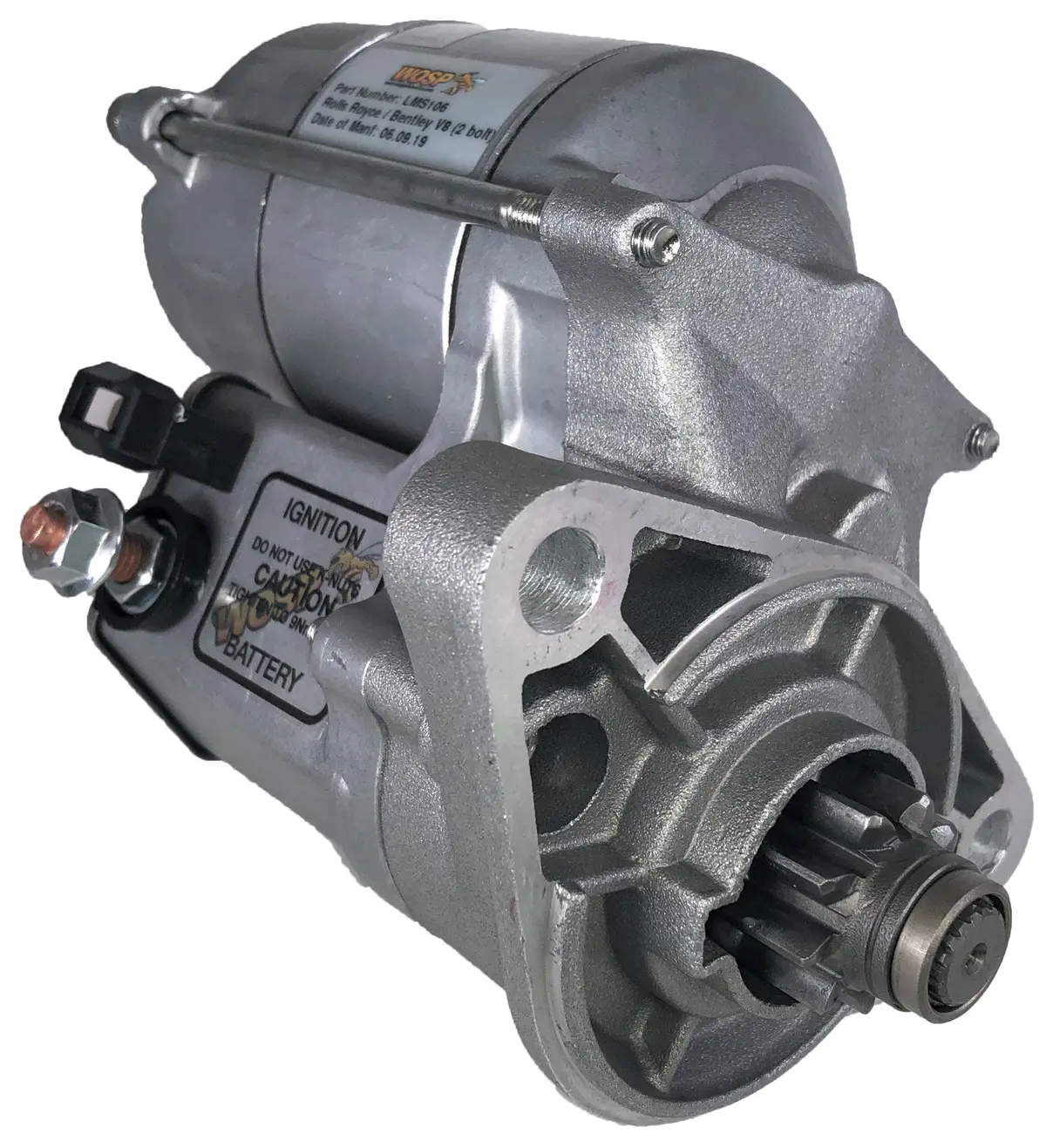 Wosp Lms106 Starter Motor 12V 1.4Kw Fits Bentley / Rolls Royce V8 Oe Starter Motor 1