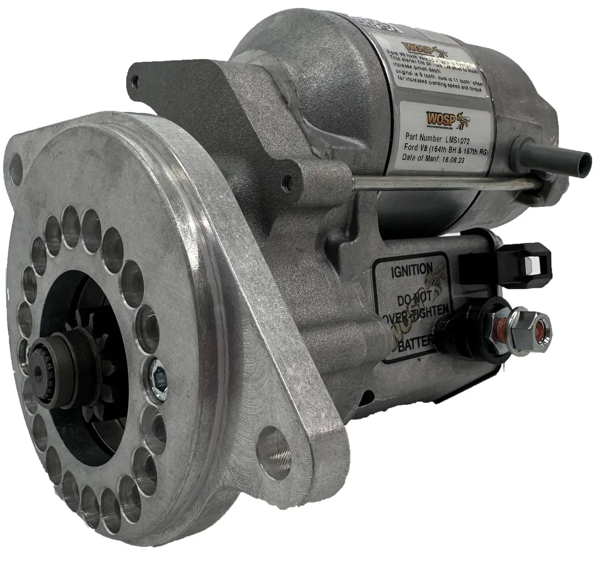 Wosp Lms1072 Starter Motor 12V 1.4Kw Fits Ford V8 (164 Tooth Bell Housing, 157 Tooth Ring Gear) High Torque Starter Motor 1