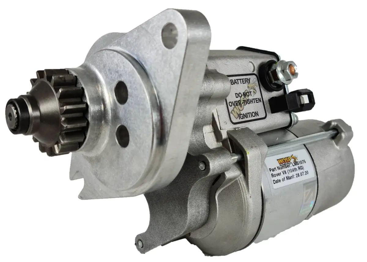 Wosp Lms1075 Starter Motor 12V 1.4Kw Fits Rover V8 (104 Tooth Ring Gear) High Torque Starter Motor 1