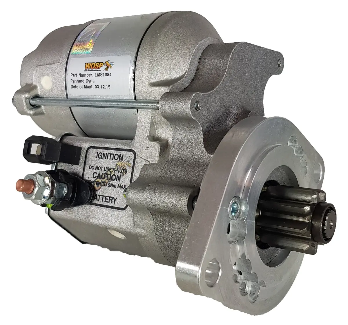 Wosp Lms1084 Starter Motor 12V 1.4Kw Fits Panhard Dyna High Torque Starter Motor 1