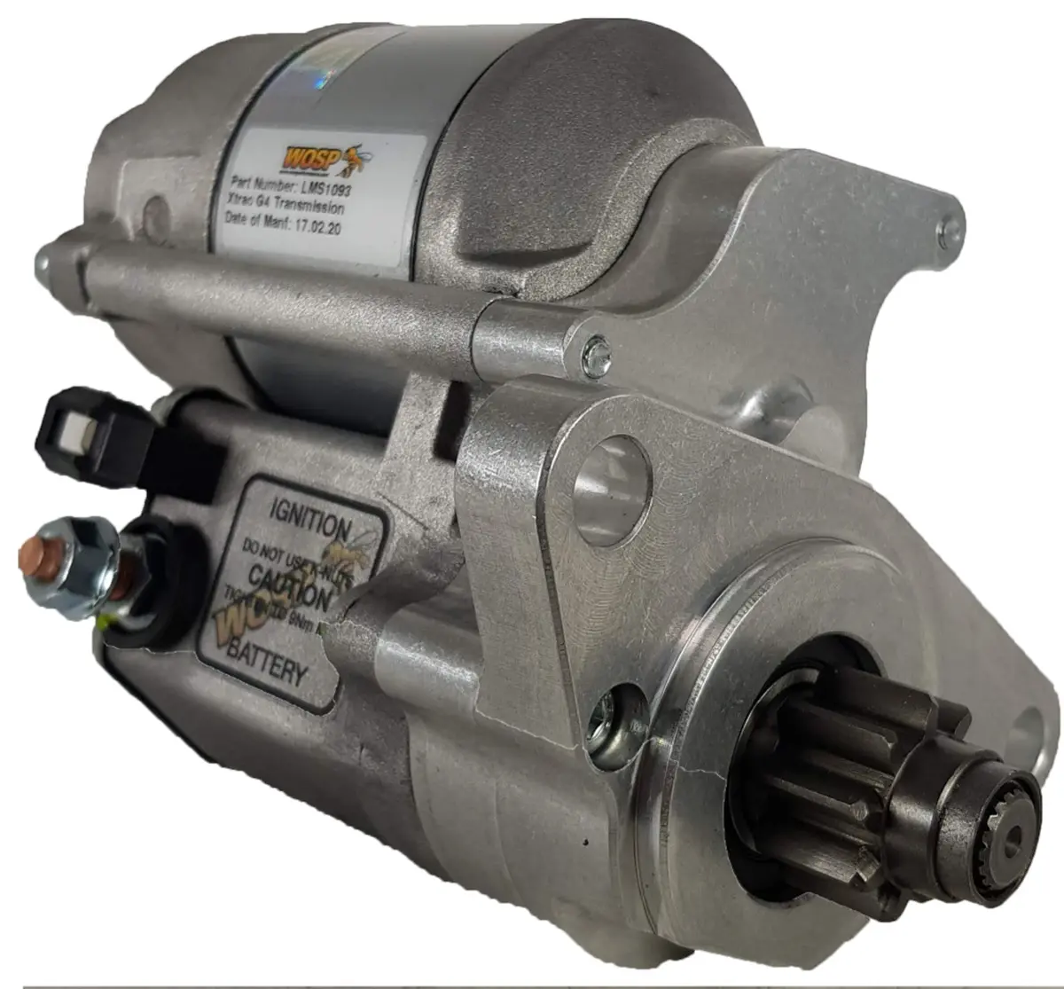 Wosp Lms1093 Starter Motor 12V 1.4Kw Fits Xtrac G4 Transmission High Torque Starter Motor 1