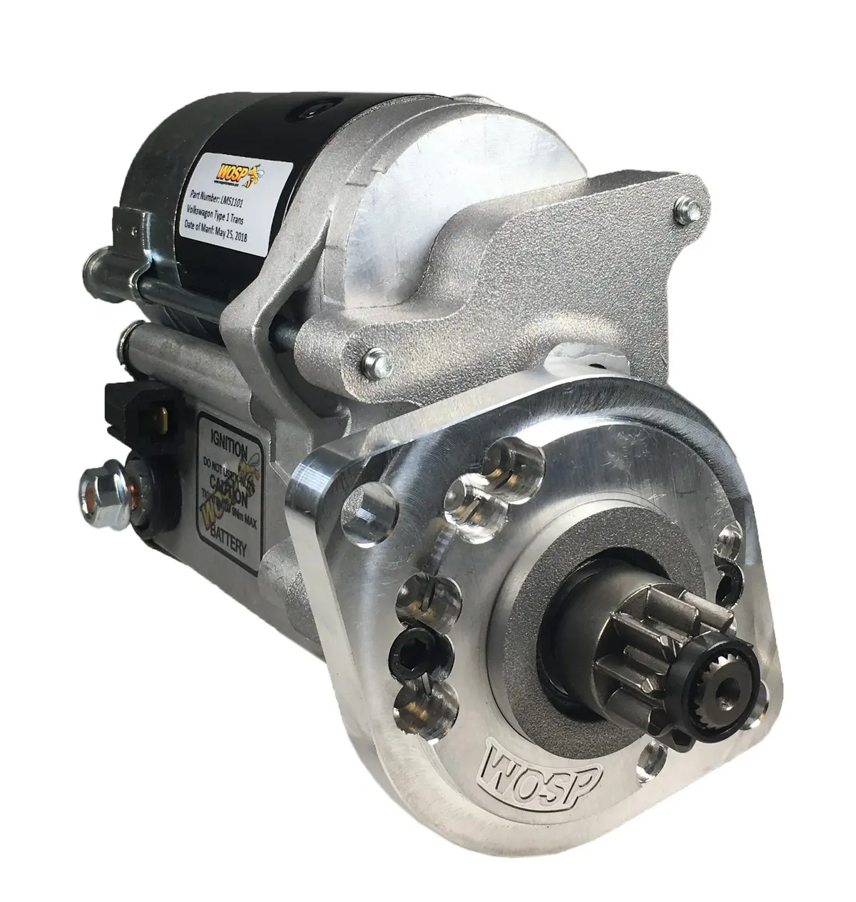 Wosp Lms1101 Starter Motor 12V 1Kw Fits Volkswagen Type 1 / Beetle & Porsche 356 Lh High Torque Starter Motor 1