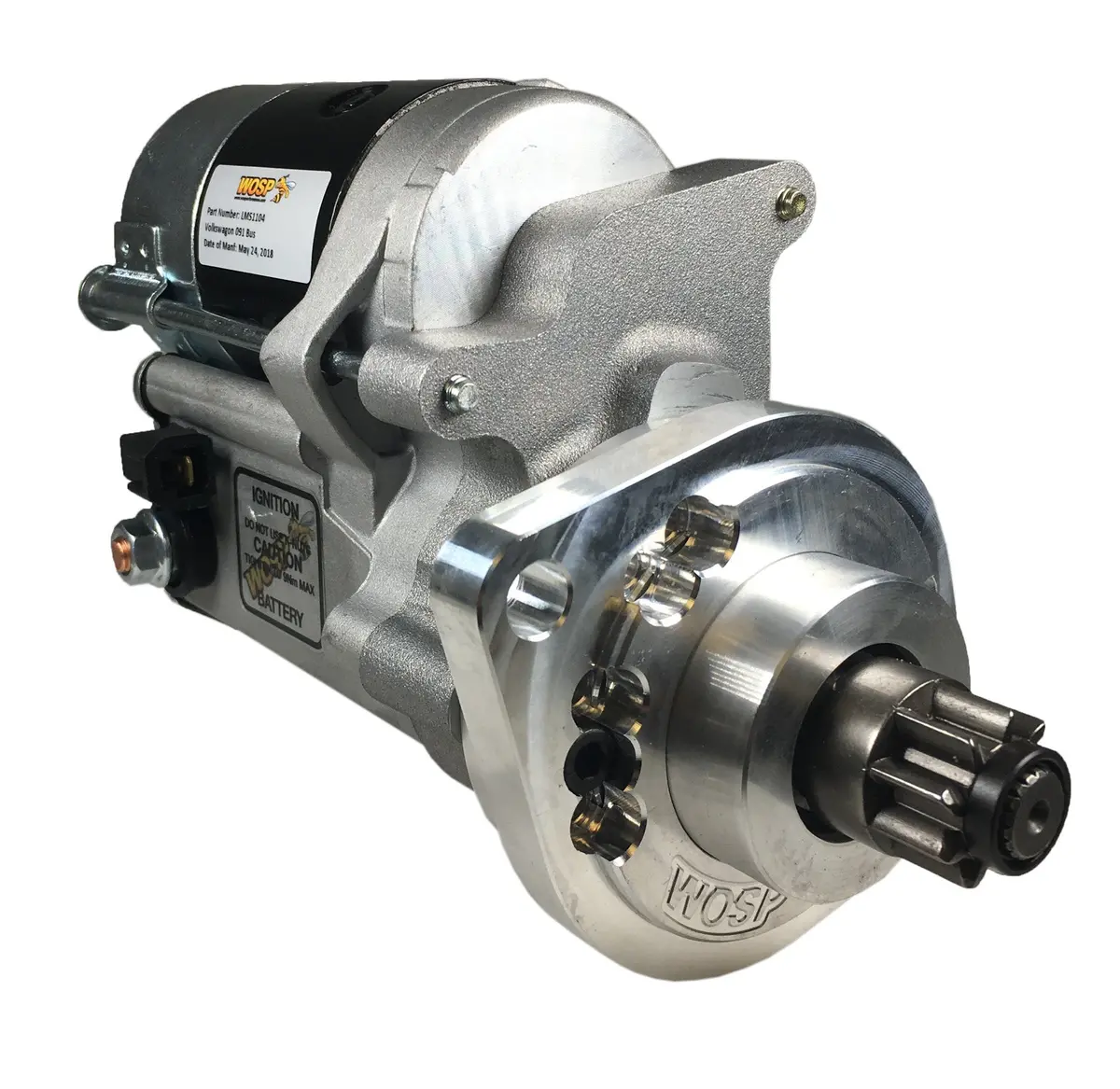 Wosp Lms1104 Starter Motor 12V 1Kw Fits Vw Vanagon M/T (091 Trans) Lh High Torque Starter Motor 1