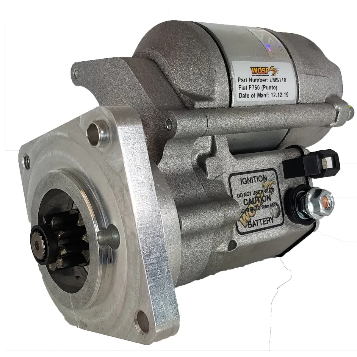 Wosp Lms110 Starter Motor 12V 1.4Kw Fits Fiat Punto / 750Cc High Torque Starter Motor 1