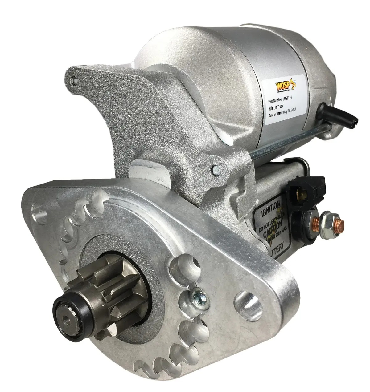 Wosp Lms1114 Starter Motor 12V 1.4Kw Fits Sumitomo Yale / Yale Lift Truck V6 Rh High Torque Starter Motor 1