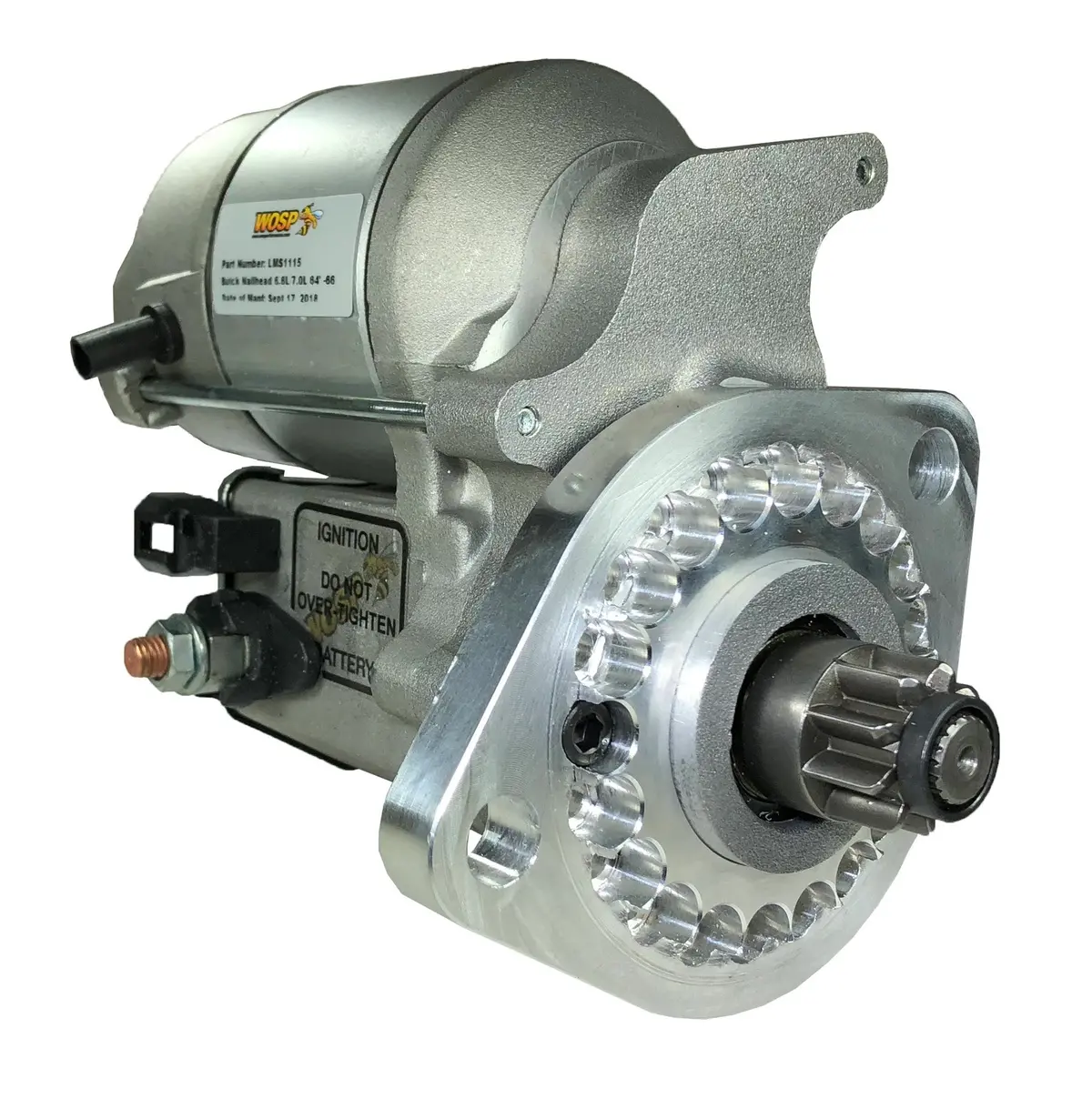 Wosp Lms1115 Starter Motor 12V 1.4Kw Fits Buick Nailhead / Gray / Teledyne High Torque Starter Motor 1