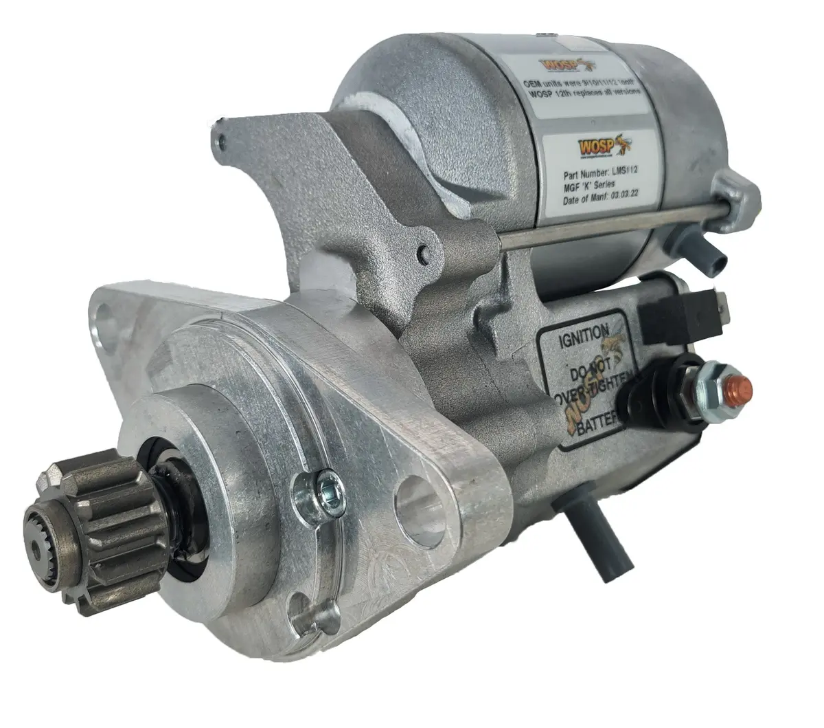 Wosp Lms112 Starter Motor 12V 1.4Kw Fits Rover K-Series High Torque Starter Motor 1