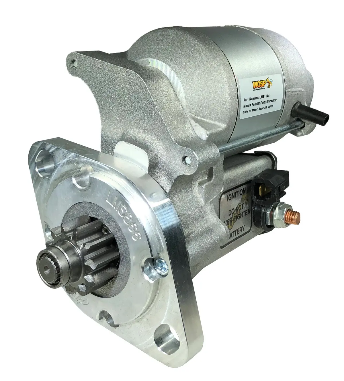 Wosp Lms1144 Starter Motor 12V 1.4Kw Fits Mazda Forklift Fortis / Veracitor High Torque Starter Motor 1