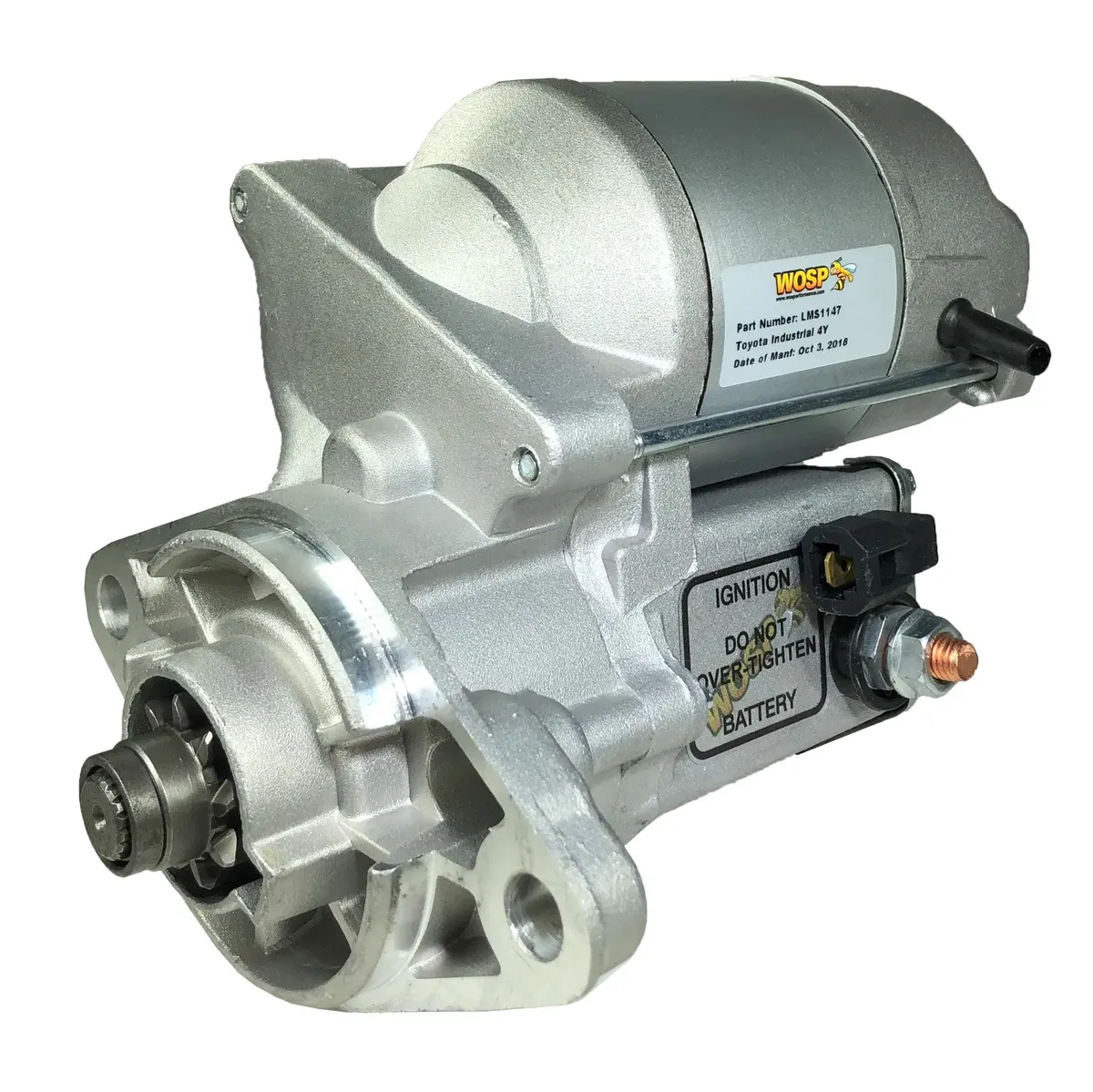 Wosp Lms1147 Starter Motor 12V 1.4Kw Fits Toyota 4Runner / Pickup 2.4L '89-'93 Oe Starter Motor 1