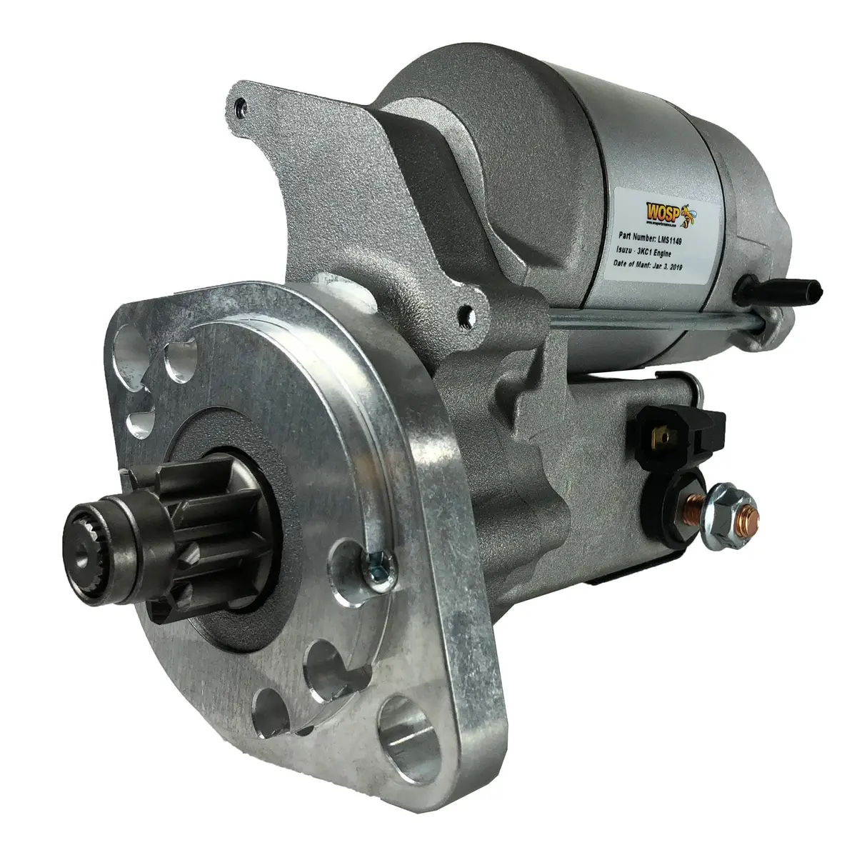 Wosp Lms1149 Starter Motor 12V 1.4Kw Fits Isuzu 3Kc1 Diesel Engine '89-'96 High Torque Starter Motor 1