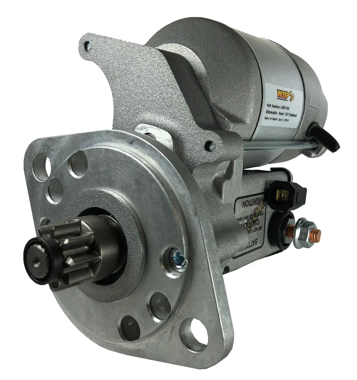 Wosp Lms1154 Starter Motor 12V 1.4Kw Fits Oldsmobile / Hemi 172 Tooth Flywheel (180° Lugs) High Torque Starter Motor 1